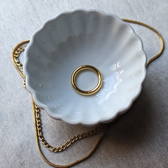 Waterproof Gold Ring Tarnish Free 18k Gold PVD Plated Meivim Eloise Ring Size 7 - Picture 2 of 5